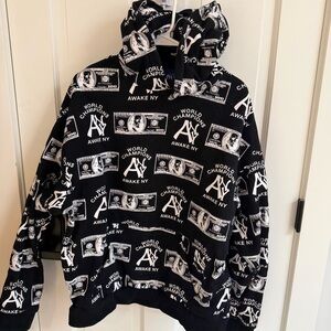 Awake NY Black and White Graphic Sweatshirt